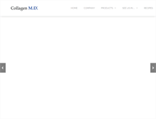 Tablet Screenshot of collagenmdprofessional.com
